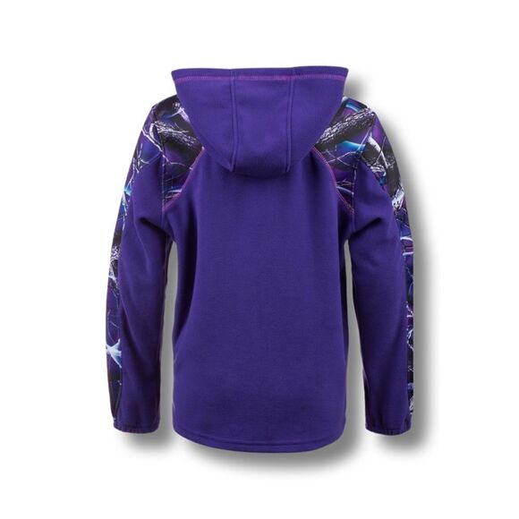 Huntworth Youth Girl’s 2-Tone Fleece ¼ Zip Pullover Hoodie  • XL • NWT - Picture 3 of 8